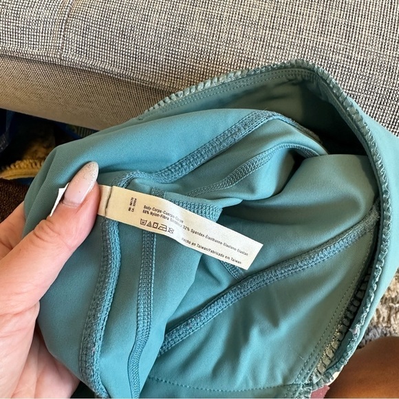 Free People Movement Get Shorty Leggings Blue Turquoise Size XL Women’s Cropped - Picture 11 of 11